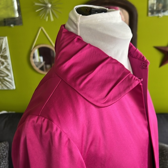 Chico’s | Satin Jacket | 3/4 Sleeves | Embroidered - Picture 6 of 10